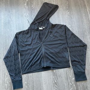 Puma Cropped Mesh Sweater